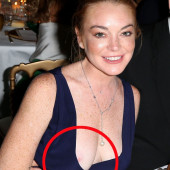 Lindsay Lohan nip-slip