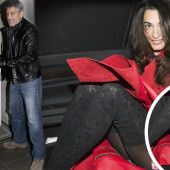 Amal Clooney upskirt