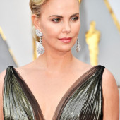 Charlize Theron braless