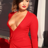 Demi Lovato braless