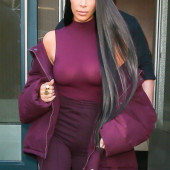 Kim Kardashian braless