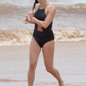 Lea Michele beach