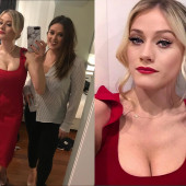 Olivia Taylor Dudley cleavage