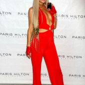 Paris Hilton braless