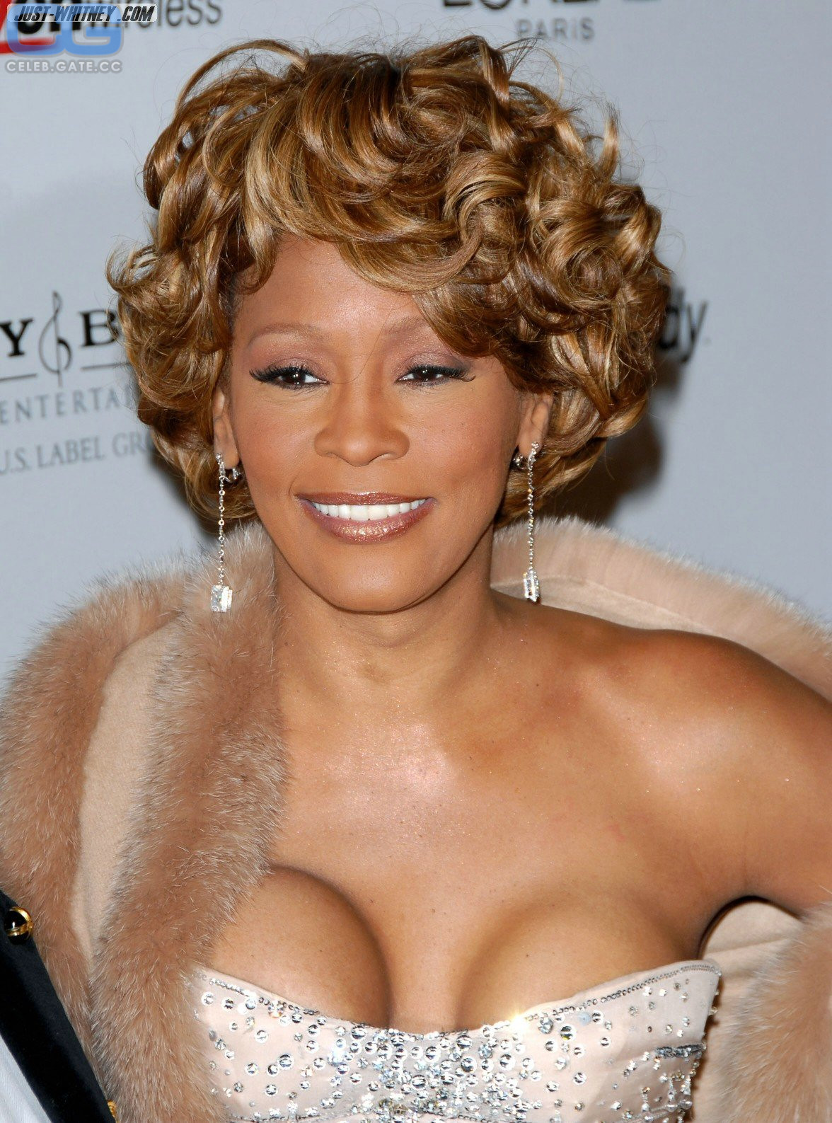 Whitney Houston cleavage